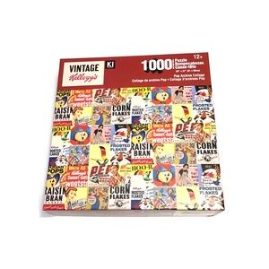 50% OFF if Bundled / 1000 Piece Kellogg's Cereal Vintage Box Designs Puzzle